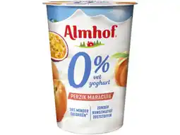 Hoogvliet Almhof 0% vet yoghurt perzik aanbieding