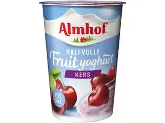 Hoogvliet Almhof Halfvolle yoghurt kers aanbieding