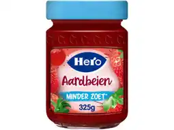 Hoogvliet Hero Jam minder zoet aardbeien aanbieding