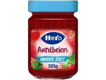 Hoogvliet Hero Jam minder zoet aardbeien aanbieding
