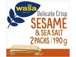 Hoogvliet Wasa Delicate crisp sesame & sea salt aanbieding