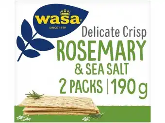 Hoogvliet Wasa Delicate crisp rosemary aanbieding
