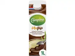 Hoogvliet Campina vlaflip chocolade-vanille aanbieding