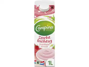 Hoogvliet Campina Dessert Zacht en Luchtig Framboos aanbieding