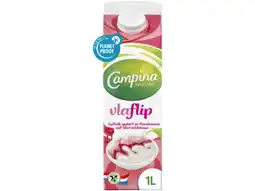 Hoogvliet Campina vlaflip framboos aanbieding