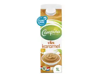 Hoogvliet Campina Karamel vla aanbieding