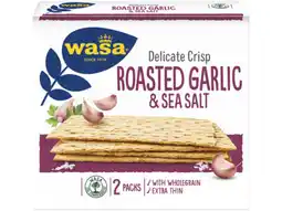 Hoogvliet Wasa Delicate crisp garlic salt aanbieding