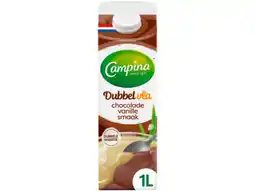Hoogvliet Campina Dubbelvla chocolade-vanille aanbieding