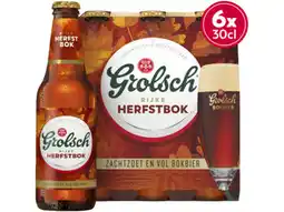 Hoogvliet Grolsch Herfstbok fles 6-pack aanbieding