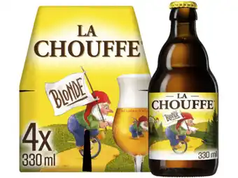 Hoogvliet La Chouffe Blond Bier Fles 4-pack aanbieding