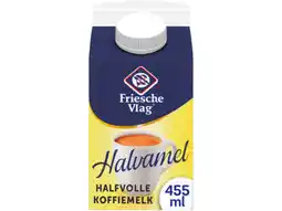 Hoogvliet Friesche Vlag Halvamel pak 455ml aanbieding