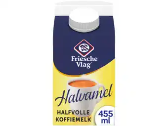 Hoogvliet Friesche Vlag Halvamel pak 455ml aanbieding
