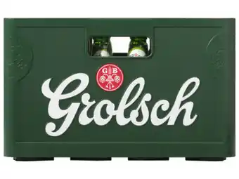 Hoogvliet Grolsch Premium Pilsener Bier Fles Krat aanbieding