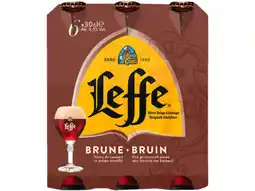 Hoogvliet Leffe Bruin Belgisch Abdijbier fles 6-pack aanbieding