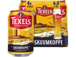 Hoogvliet Texels Skuumkoppe Bier blik 4-pak aanbieding