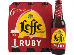 Hoogvliet Leffe Ruby Belgisch Abdijbier fles 6-pack aanbieding
