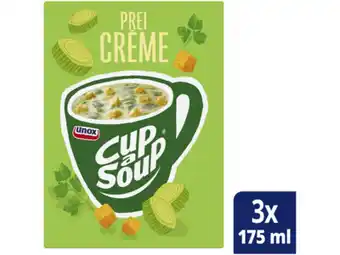 Hoogvliet Unox Cup a Soup prei crème aanbieding