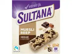 Hoogvliet Sultana Mueslireep choco aanbieding