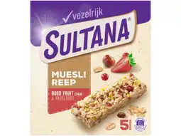 Hoogvliet Sultana Mueslireep rood fruit aanbieding