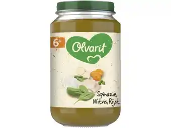Hoogvliet Olvarit 6+ Maanden Spinazie Witvis Rijst aanbieding