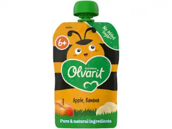Hoogvliet Olvarit 6+ Maanden Knijpzakje Appel Banaan aanbieding