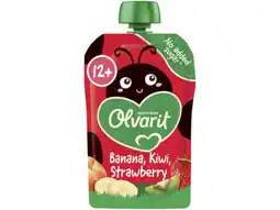 Hoogvliet Olvarit 12+ Maanden Knijpzakje Aardbei Banaan Kiwi aanbieding