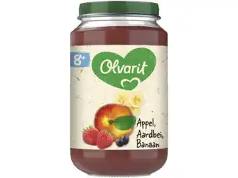 Hoogvliet Olvarit 8+ Maanden Appel Aardbei Banaan aanbieding