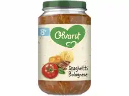 Hoogvliet Olvarit 8+ Maanden Spaghetti Bolognese aanbieding