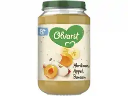Hoogvliet Olvarit 8+ Maanden Abrikoos Appel Banaan aanbieding