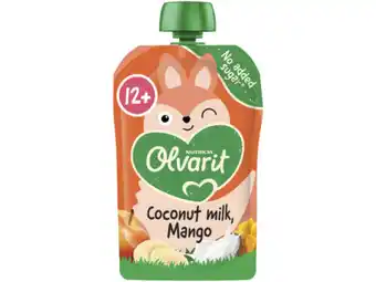 Hoogvliet Olvarit 12+ Maanden Knijpzakje Kokosmelk aanbieding