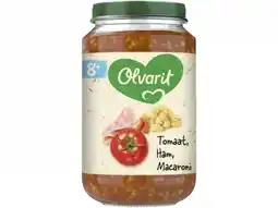 Hoogvliet Olvarit 8+ Maanden Tomaat Ham Macaroni aanbieding