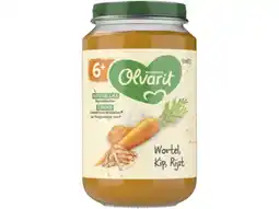 Hoogvliet Olvarit Wortel kip rijst 6 maanden aanbieding