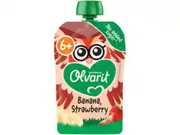 Hoogvliet Olvarit 6+ Maanden Knijpzakje Banaan Aardbei aanbieding