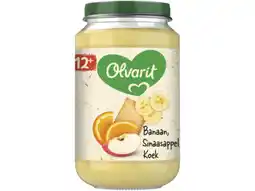 Hoogvliet Olvarit Banaan Sinaasappel Koek 12+ mnd 200g aanbieding