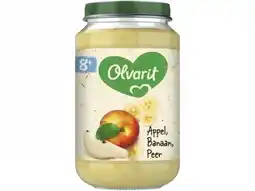 Hoogvliet Olvarit 8+ Maanden Appel Banaan Peer aanbieding