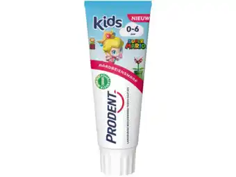 Hoogvliet Prodent Kids 0-6 jaar Tandpasta Super Mario aanbieding