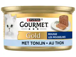 Hoogvliet Gourmet Gold mousse kattenvoer nat met tonijn aanbieding