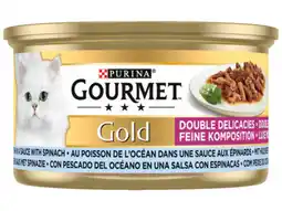 Hoogvliet Gourmet Gold Luxe mix kattenvoer nat zeevis aanbieding