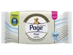 Hoogvliet Page Vochtig toiletpapier pure aanbieding