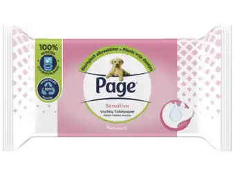 Hoogvliet Page vochtig toiletpapier - Sensitive aanbieding