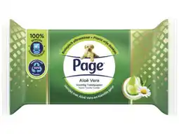 Hoogvliet Page vochtig toiletpapier - Aloe vera aanbieding