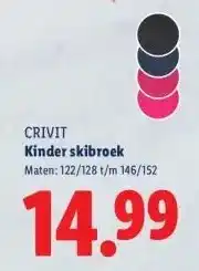 Lidl CRIVIT Kinder skibroek aanbieding