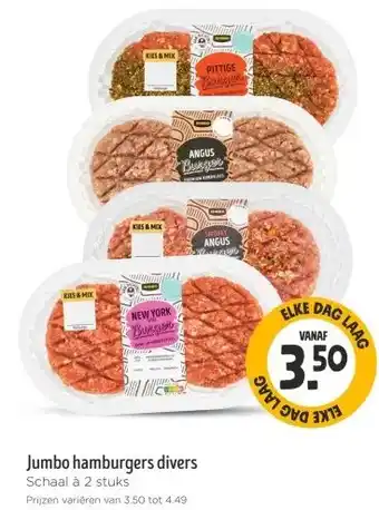 Jumbo Jumbo hamburgers divers aanbieding