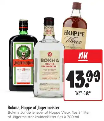 Jumbo Bokma, Hoppe of Jägermeister aanbieding