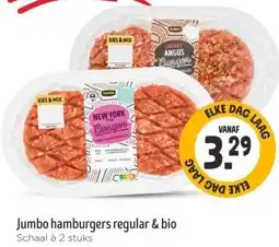 Jumbo Jumbo hamburgers regular & bio aanbieding