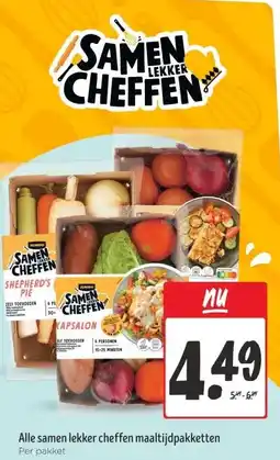 Jumbo Alle samen lekker cheffen maaltijdpakketten aanbieding