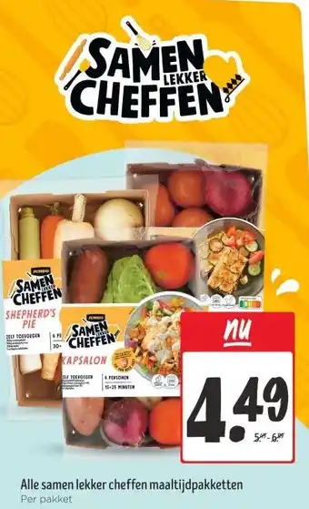 Jumbo Alle samen lekker cheffen maaltijdpakketten aanbieding