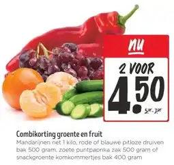 Jumbo Combikorting groente en fruit aanbieding