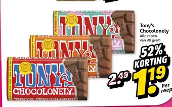Hoogvliet Tony's Chocolonely aanbieding