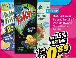 Hoogvliet DubbelFrisss Boost, Taksi of Van de Boom aanbieding
